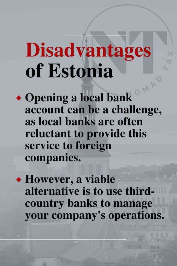 Disadvantages of Estonia