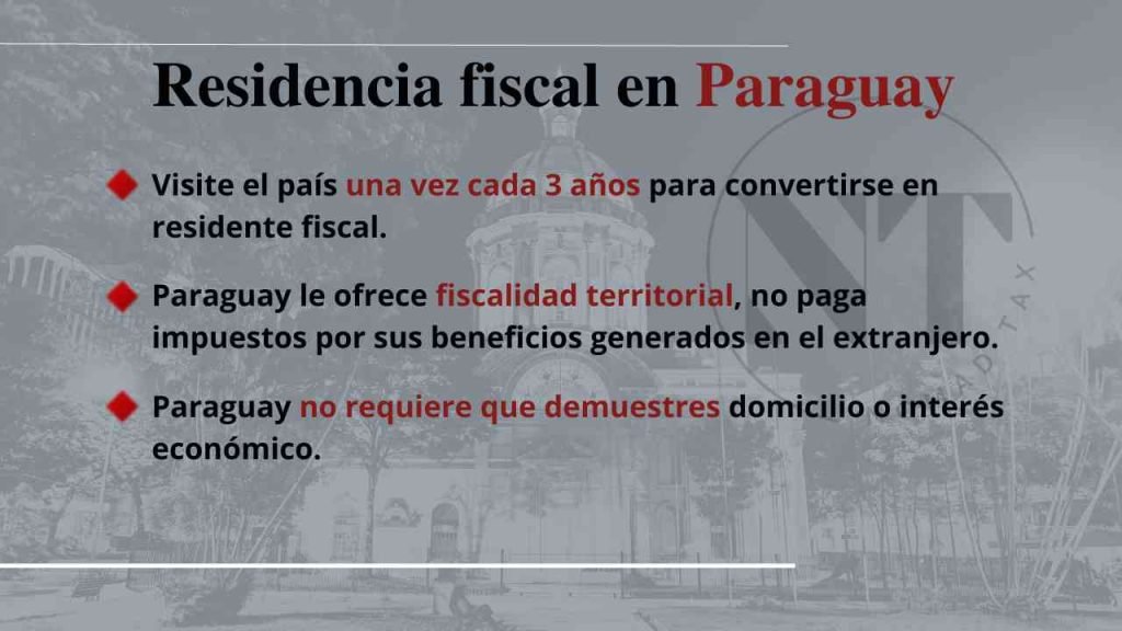 residencia fiscal en Paraguay