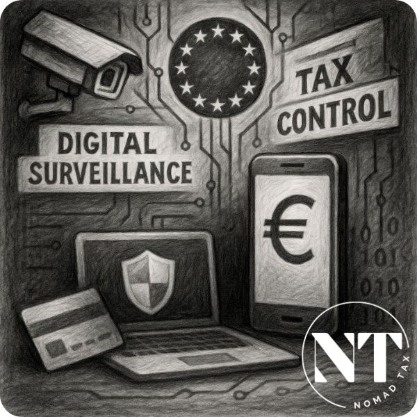 The new fiscal control framework in Europe connects banks, platforms and biometric tech under one logic: constant monitoring. Fiscal surveillance and digital espionage no longer need permission—just justification.