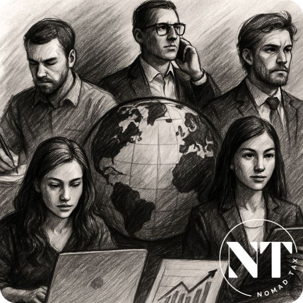 Different professional profiles illustrating who benefits from an offshore company in today’s context. A visual representation of the types of professionals using the 3 examples of offshore companies most commonly chosen in 2025.